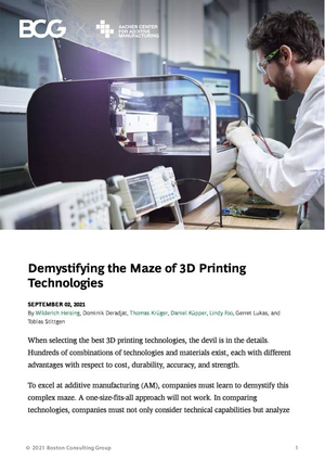 Demystifying the Maze of 3D Printing Technologies